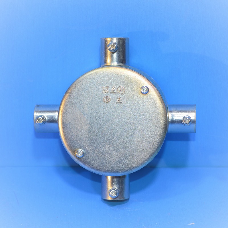 外山電気/TC丸型露出ボックス(ねじなし)薄鋼用TC04K19,25,31