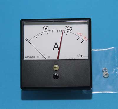 三菱電機　交流電流計 (可動鉄片形)　カバー：透明