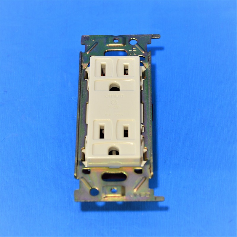 神保電器（JINBO）　EC-BN-55G　旧型品　接地ダブルコンセント