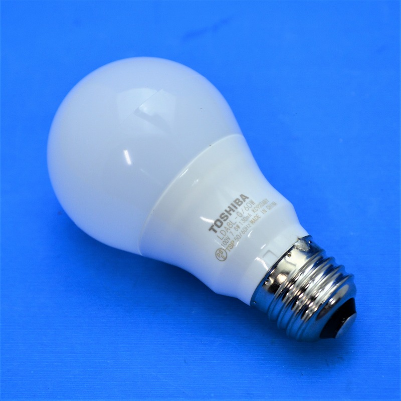 東芝　LDA8L-G/60W　E26　60W形　電球色　7.8W　一般球型LEDランプ