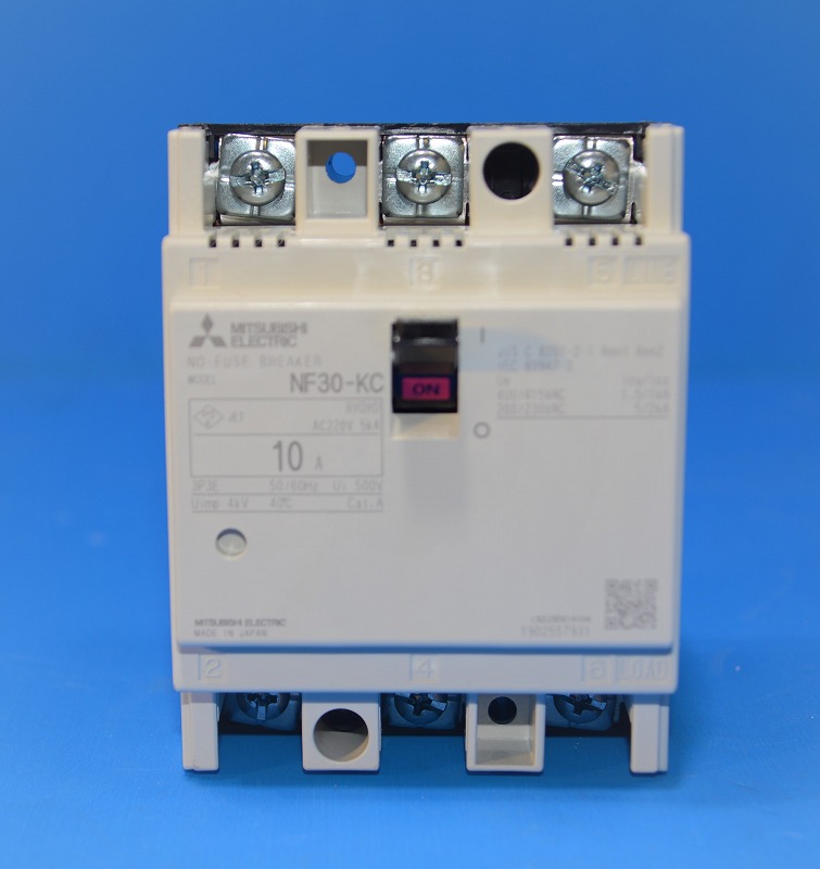 三菱電機　NF30-KC　3P10A(3P3E)　NF形ノーヒューズ遮断器