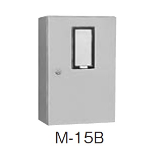 日東工業　M-15B　ライトベージュ・M-15BC　クリーム　引込計器盤キャビネット（水切、防塵・防水パッキン付）