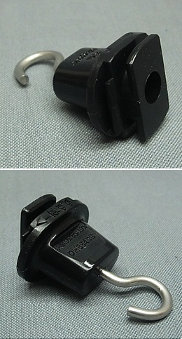 DH8543-B　黒　吊りフック　配線ダクト用