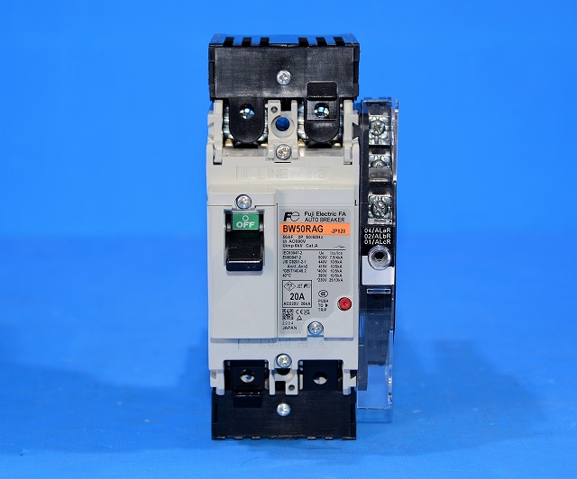 富士電機　BW50RAG　2P20A　オートブレーカ　アラーム付き　