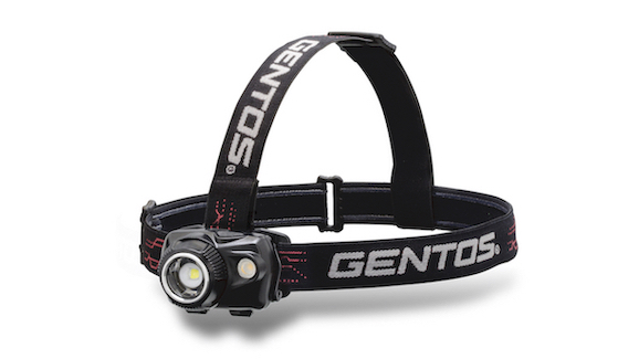 GENTOS(ジェントス）WS-100H　LEDヘッドライト　ダブルスター　明るさ５５０ルーメン 単４アルカリ電池X３本または専用リチウムポリマー充電池