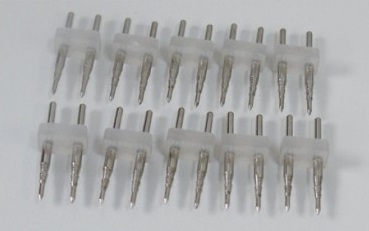 2芯丸型ネオンロープライト用針（10個）　13NEONPIN