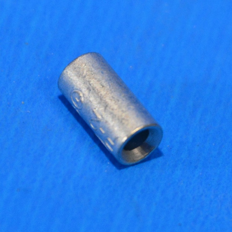 冨士端子　P2（P-2）　100個　銅線用裸圧着スリーブ(P形)重ね合せ用　