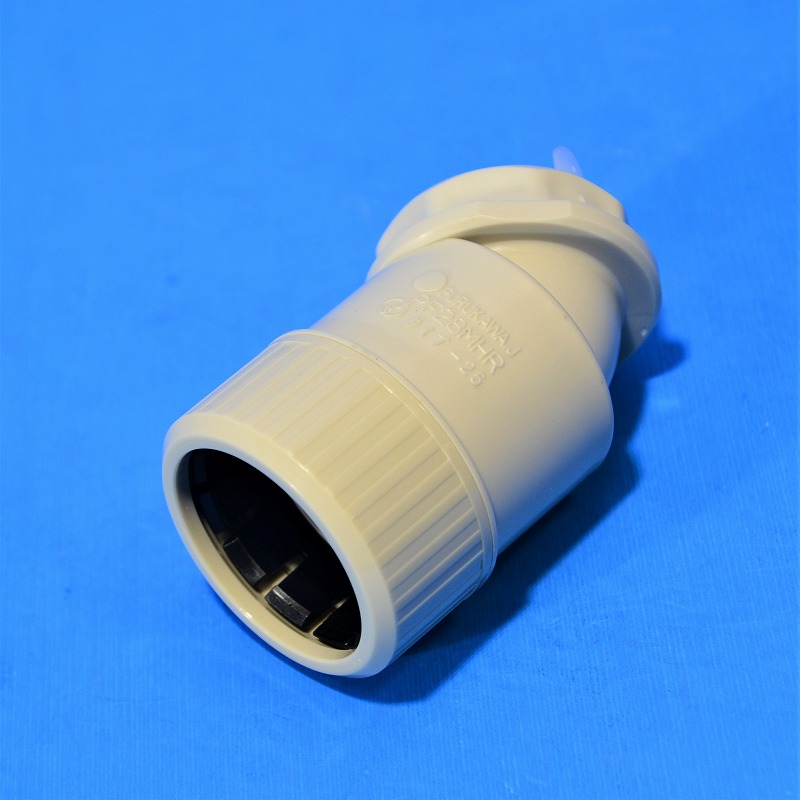 古河電工　PFS-28MHR-I　アイボリー（10入）　PF曲りコネクタ45°　プラフレキ(R)