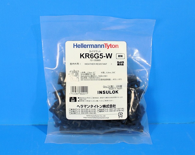 ヘラマンタイトン　タイマウント　耐候グレード　KR6G5-W　100個入