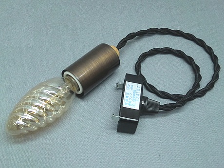 E17シェード無しペンダント2　コードＮ　グリップ仕様　電球A　PENO-E172NA-GR