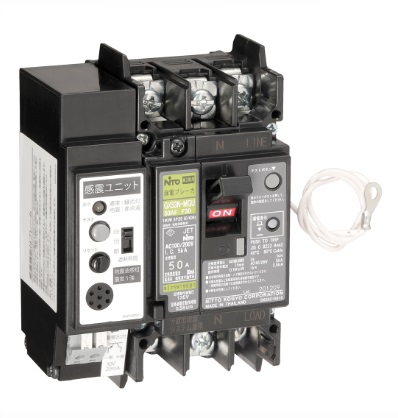 日東工業　GX53N-MGU　3P　50A　F30　感震機能付・分散型電源システム兼用　単3中性線欠相保護付　スリム3P漏電ブレーカ