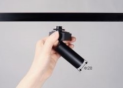 トキコーポレーション　TES01-35K-50D-B　ブラック　28スポットライト　プラグタイプ　
