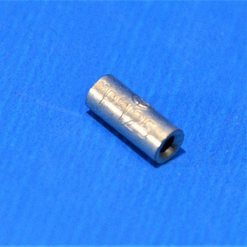 冨士端子　P1.25（P-1.25）　100個　銅線用裸圧着スリーブ(P形)重ね合せ用　
