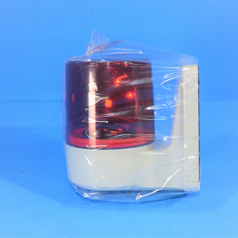 パトライト　WK-24A-R　赤　φ100　壁面取付け 小型回転灯　角型グローブ　※在庫品