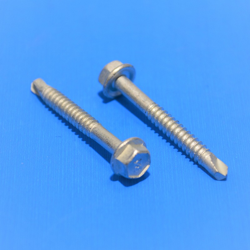 日本パワーファスニング　Teks　HEX6×50　スズめっき　ステンレス　1本～ばら売り　（へクス・HEX）