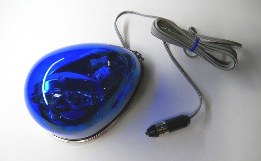 パトライト　HKFM-101-B　青　DC12V　流線型回転灯マグネット付き　※在庫品