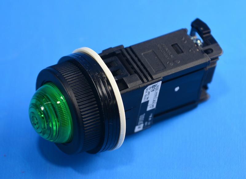 富士電機　DR30D0L-H4G　(緑)　φ30丸フレーム表示灯（白熱照光） DR30D0L-H4