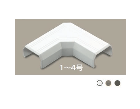 マサル工業　FMM32（ホワイト）　マガリ　3号　エフモール付属品