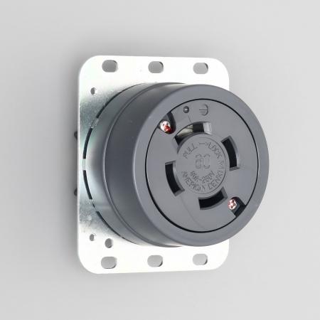 アメリカン電機　4620　接地3P(旧4P)　60A　引掛埋込コンセント（メス）