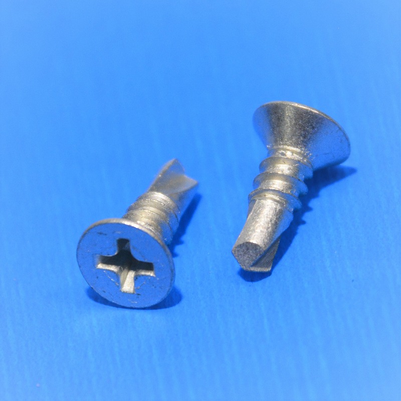 ステンレスFLAT　4×13　スス仕様　100本　テクスSUSFLAT