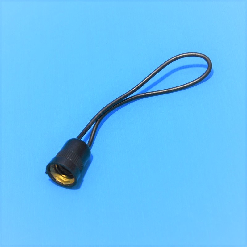 E12中豆ソケット　黒　（E12ソケット）