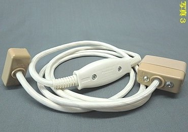 引掛シーリング吊り下げ延長コード・スイッチ付　PEPR-2-W　コード：白