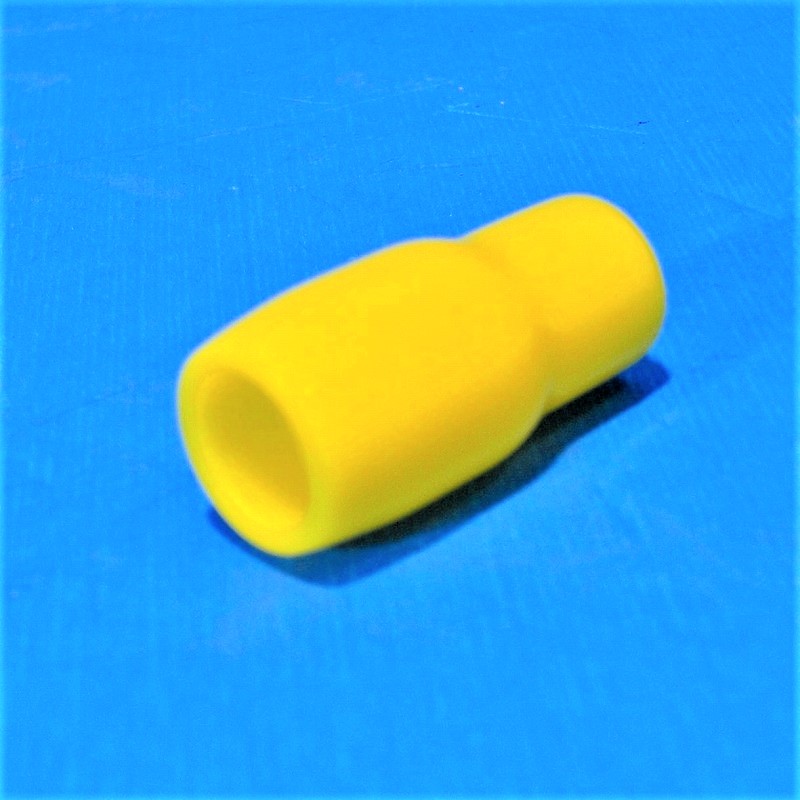 東方電材　ビニールキャップ　V-22　黄　絶縁キャップ（端子キャップ）端子圧着部カバータイプ　