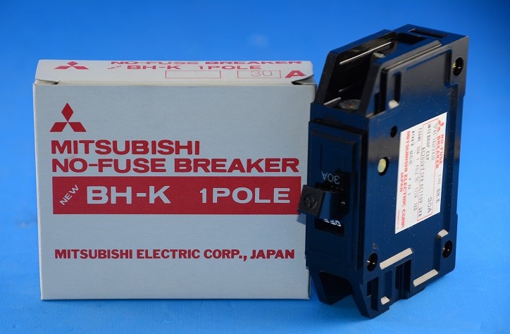三菱電機　分電盤用遮断器（ノーヒューズブレーカ）BH-K　1P30A　（BH-K 1POLE 30A）