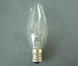 シャンデリア電球　C32　110V25W　E17　C・クリアー　【取り寄せ商品】