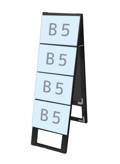 TOKISEI（常盤精工）　BCCSK-B5Y8R　ブラックカードケーススタンド看板　【B5横8両面】