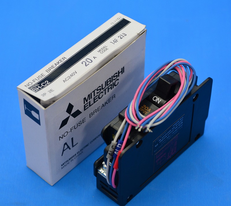 三菱電機　ノーヒューズブレーカー 　BH-C2　2P2E　20A　AL付　AC240V　BH-C　（105）