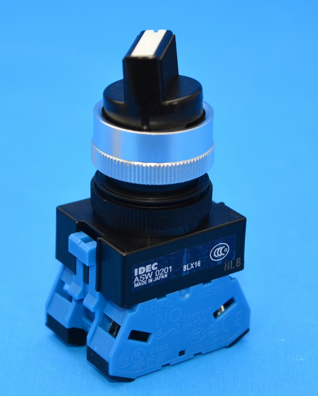 IDEC（和泉）　ASW220　φ22 TWシリーズ セレクタスイッチ 矢形ハンドル 90°-2ノッチ