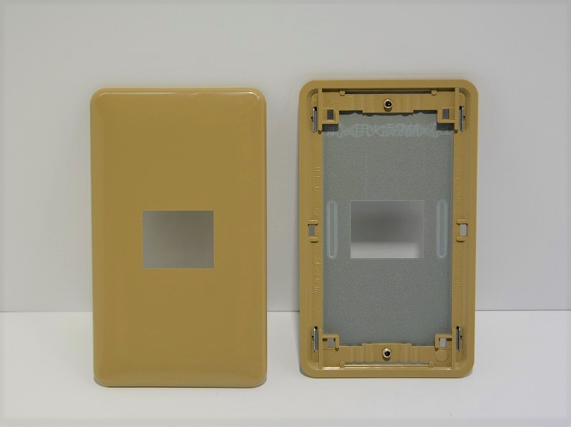 National　WN6701Y　ダークベージュ　フルカラー簡易耐火用モダンプレート1コ用（6001の簡易耐火版）　