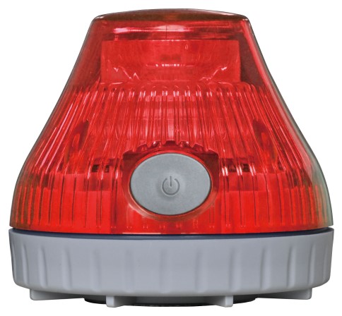 日恵製作所　VL08B-003DR　【赤】　充電式　携帯型LED回転灯　ニコPOT