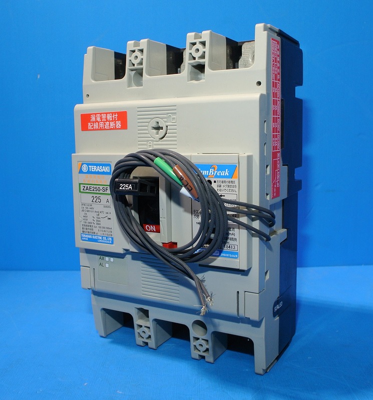 寺崎電気　ZAE250-SF　3P225A（3P3E）　配線遮断器（漏電警報付）・ノーフューズブレーカ 漏電警報付（高周波・サージ対応）　Tem Break2