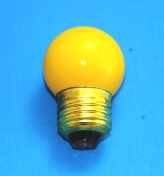 東洋通商　 G40　110V7W　黄　E26　寸丸球（サイン球）