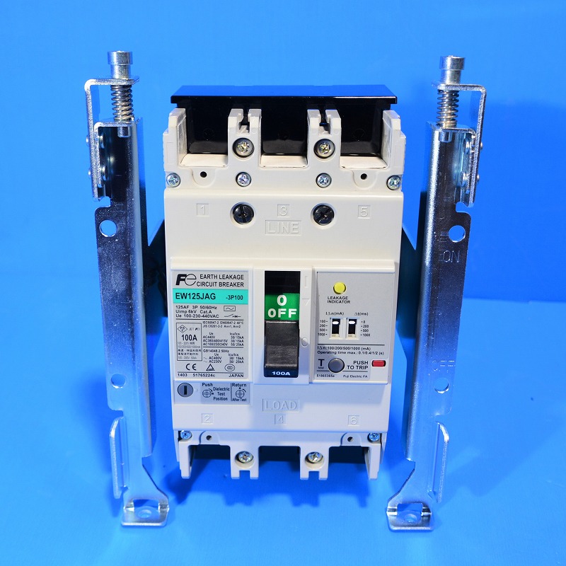 富士電機　EW125JAG　3P100A　100/200/500/1000mA　漏電遮断器　埋込型