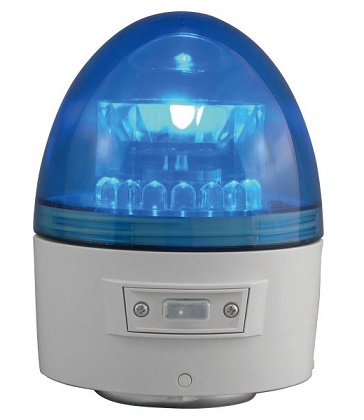 日恵製作所　VL11B-003AB　青　ニコカプセル　電池式警告灯