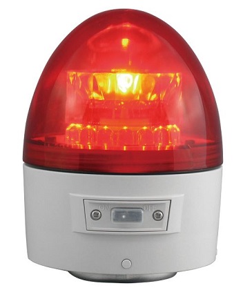 日恵製作所　VL11B-003BR　赤　ニコカプセル　電池式警告灯