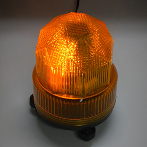 シモヤ/LED回転灯　CH-130　AC100V　黄色