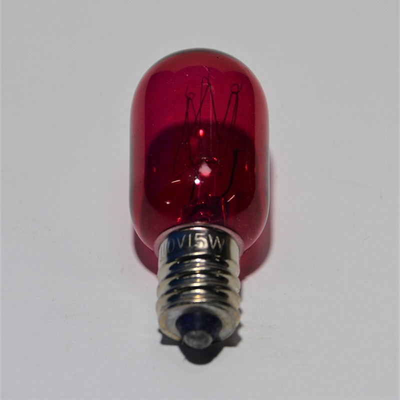 ナツメ球　T20　110V15W　CR（クリアレッド）　E12　クリアレッド　クリアカラー赤