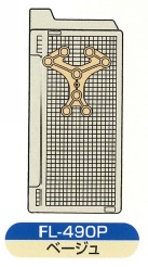 伊藤電気製作所　FL-490P　ベージュ　L字型フリープレート（ポジタン付）　位置決め機能付サイドプレート