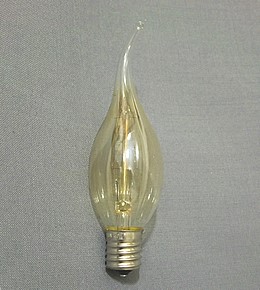 E17　110V40W　C35 A　アンバー色　白熱電球　【取り寄せ】E