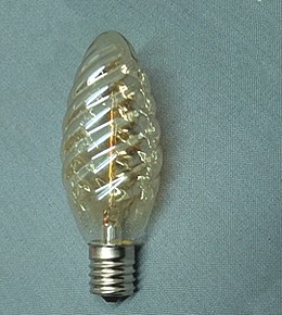 E17　110V40W　C35　A-2　アンバー球　白熱電球E17　【取り寄せ】E