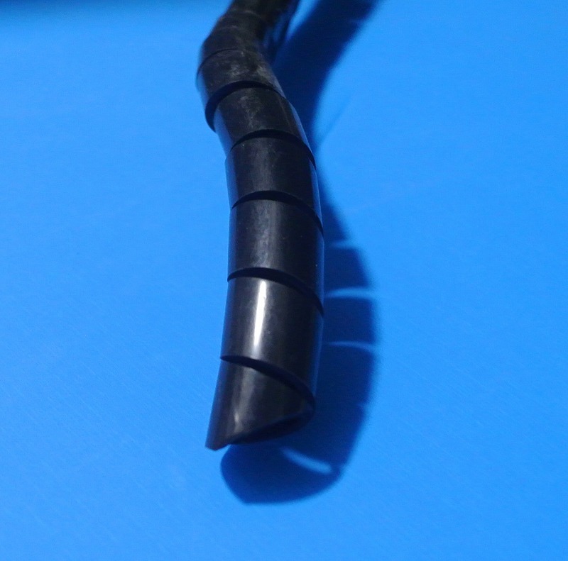 スパイラルチューブ　6mm　黒　（内径φ6）スパイラルチューブ　切り売り