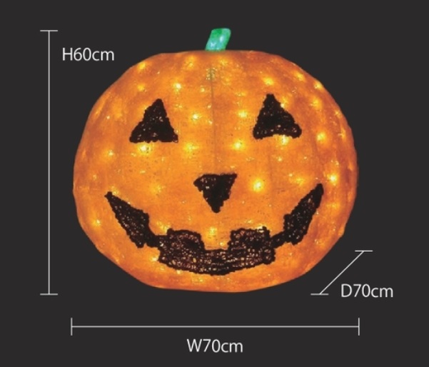 3Dハロウィンパンプキン　3DPUMPKINB（大）