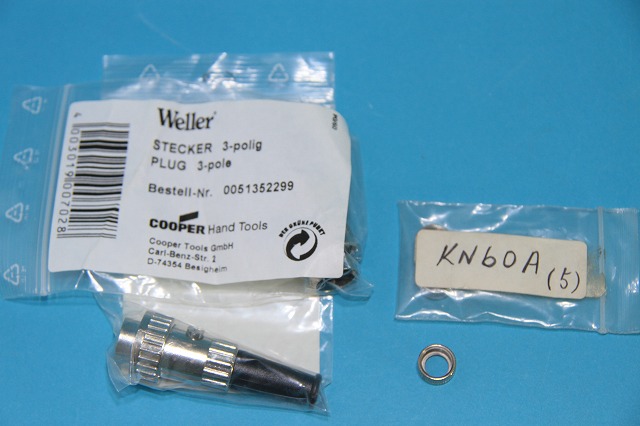 Weller　3Pプラグ　STECKER　3-poling　PLUG 3-pole