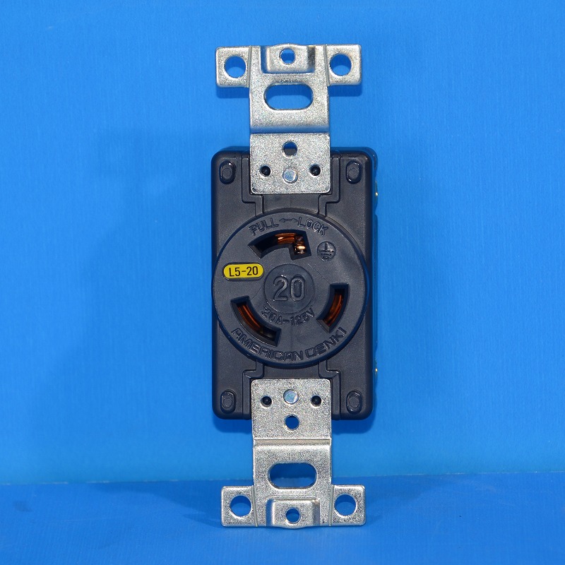 アメリカン　3210-L5（L5-20）　埋込コンセント20A（接地形2P 20A）