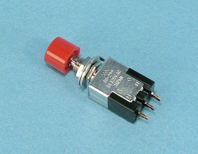 ミヤマ電器　押ボタンスイッチ DS-299-R　赤