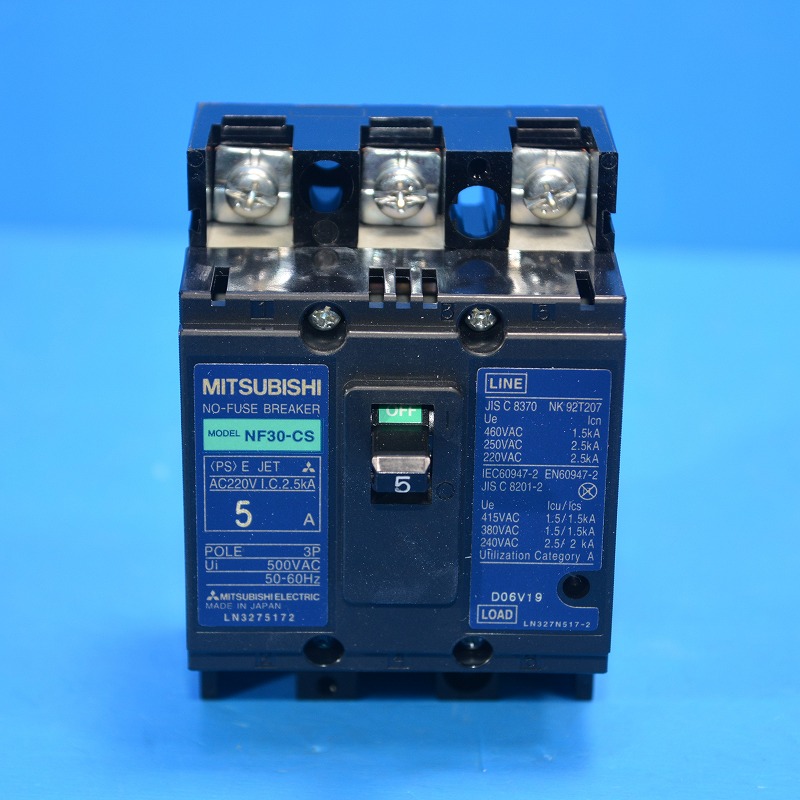 三菱電機　NF30-CS　3P3A（3P3E3A）（黒）NF形ノーヒューズ遮断器 【長期在庫品】